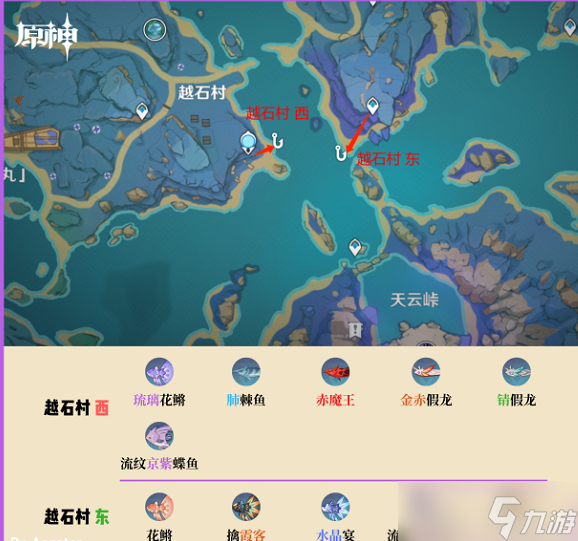 原神稻妻钓鱼地方怎么找