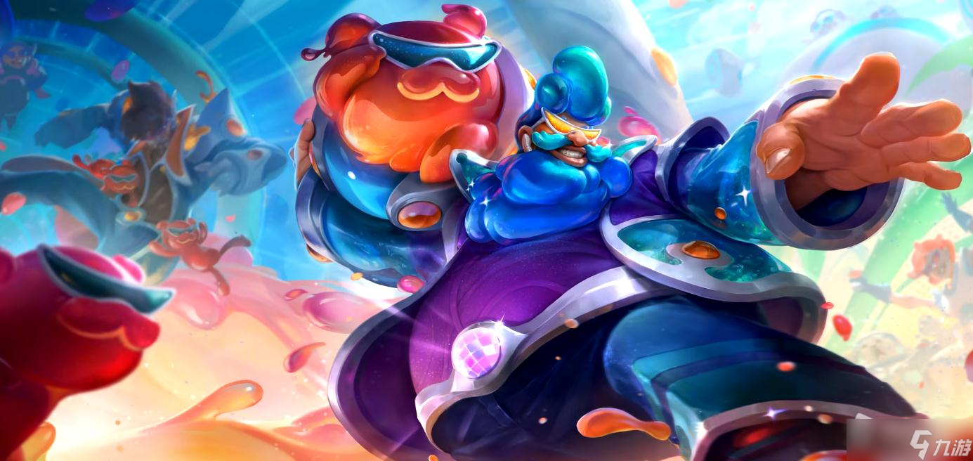 《英雄联盟》太空律动酒桶皮肤特效(英雄联盟手游_)