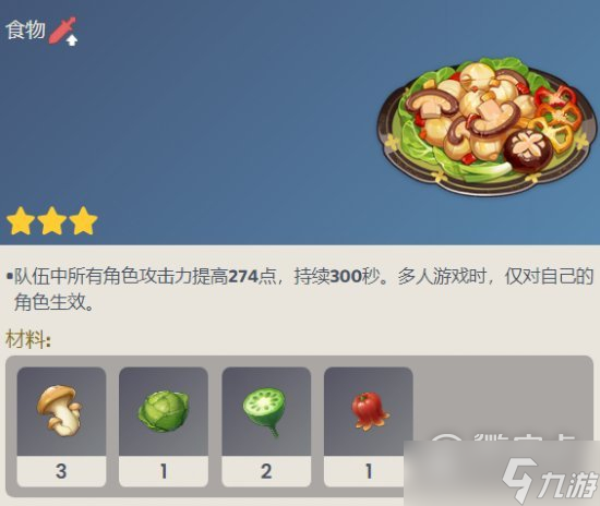 原神3.4版本新增食谱配方