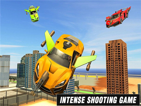 未来飞车射击汽车大战(Flying Car Shooting Game)