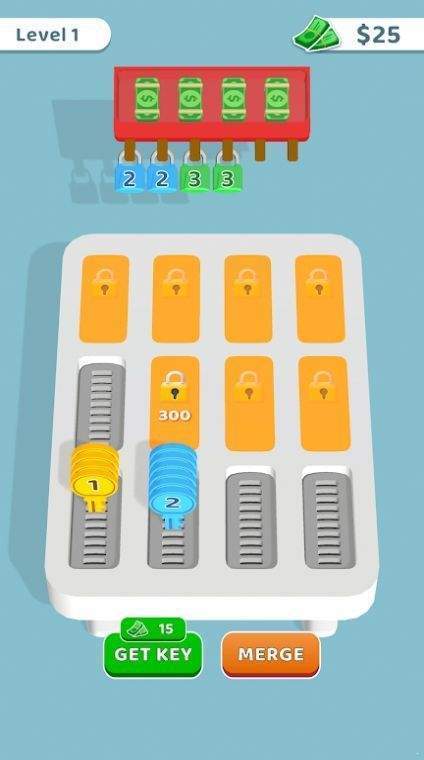 彩色钥匙排序(Key Sort)