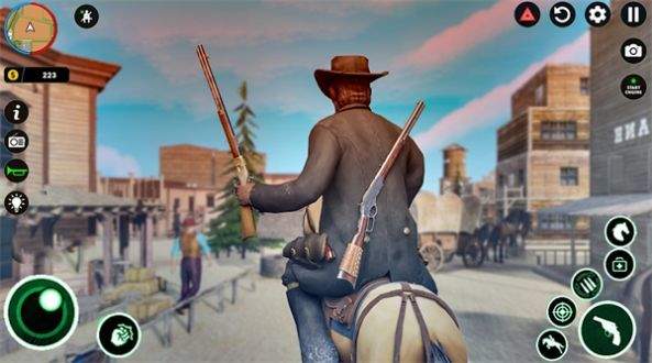 野蛮西部牛仔骑马作战(Wild West Cowboy Horse Games)