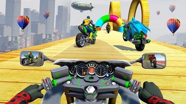 超级自行车比赛(Superhero gt Stunt Biker Race)