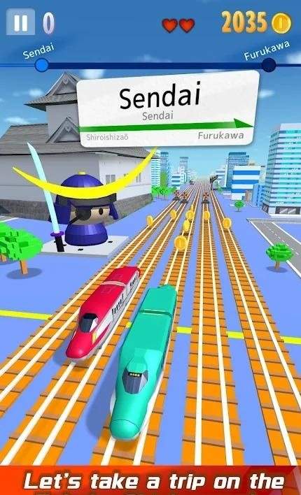 新干线高速列车奔跑游戏(TrainRun_THK)