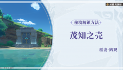 原神茂知之壳怎么开-茂知之壳秘境开启攻略