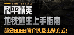地铁逃生新手指南:低成本轻松致胜BOSS_和平精英部分BOSS简介以及击杀方式