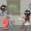火柴人逃离学校2图