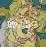 原神石珀采集地点路线地图2022最新_原神石珀采集地点多久刷新