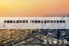 中国静止虚拟货币（中国静止虚拟货币有哪些