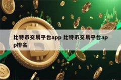 比特币交易所app有哪些(虚拟币交易平台app排行)