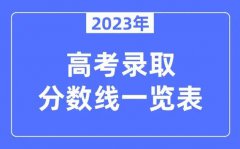 2023高考录取分数线(2023各地高考分数线汇总)
