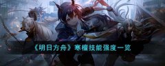 明日方舟寒檀技能强度介绍(明日方舟寒檀技能怎么样)