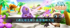 遇见喵克斯获取猫咪方法(遇见喵克斯怎么获取猫咪)