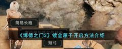博德之门3镀金箱子开启方法介绍(博德之门3镀金箱子如何开启)